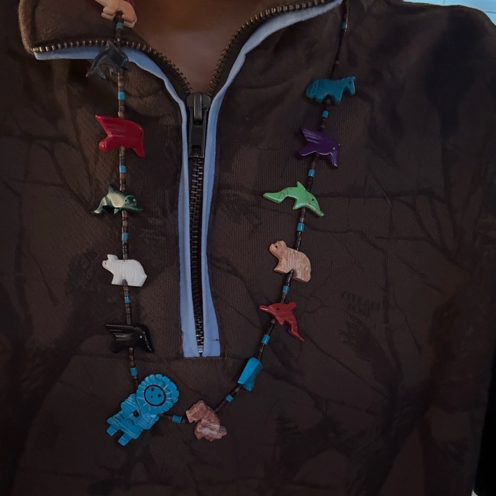 Multicolor Animal Beaded Necklace